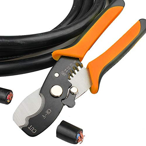 Self-Adjusting Insulation Wire Stripper Cable Cutter. For stripping wire from AWG 8-14 (8/200MM), Automatic Wire Stripping Tool/Cutting Pliers Tool, A