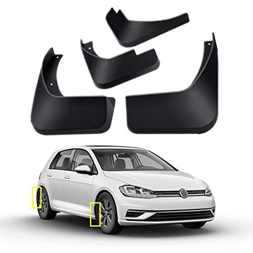TOPGRIL Fit for Volkswagen VW Golf MK7 2015-2020 Mud Flaps Kit Mud Splash Guard Front and Rear 4-PC Set