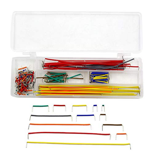 TOUHIA 140 Pcs Jumper Wire Kit 14 Assorted Lengths Solderless Breadboard Wires for Breadboard Prototyping
