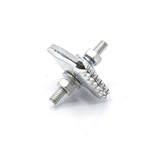 THE CIMPLE CO - I Beam Ground Clamp | Galvanized Heavy Duty Trailer I-Beam Ground Cable Clamp | Grounding Tools Edition for: Antenna, Satellite, Dish Network, DIRECTV, Comcast, CATV, More - 1 Pck