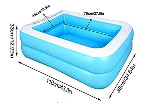 AMOCANE Inflatable Swimming Pool Kiddie Pools Swim Center for Kids, Easy Set Swimming Pool for Backyard 43x34x13in(for 1 Toddler)