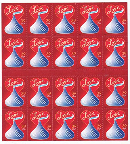 With Love and Kisses Collectible Stamp Sheet Collectible Stamp Sheet Scott 4122a