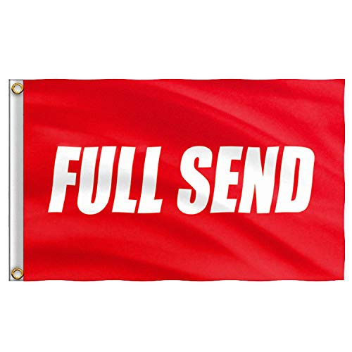 YOLOO Full Send Banner Flag, Nelk Boys Full Send Banner for Room Wall, College Dorm Room and Outdoor Sport - 3x5 Feet