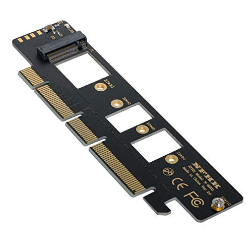 Xiwai NGFF M.2 M-Key NVME AHCI SSD to PCI-E 3.0 16x 4X Adapter for 110mm 80mm SSD