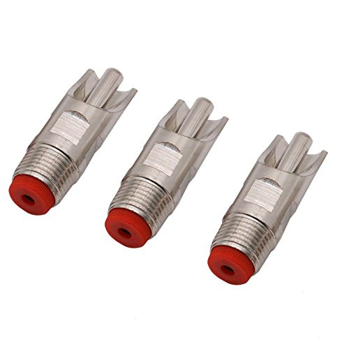 JETEHO 3 Pcs Stainless Steel Thread Pig Automatic Nipple Drinker, Farm Garden Animal Feeder Waterer for Piglets Growers