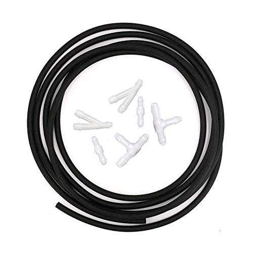 Windshield Washer Hose Kit 300CM (9.8ft) Universal 3 Meters Washer Fluid Hose with 6 Pcs Hose Connectors Suitable for Most Windshield Washer Nozzle In Windshield Washer Hose Kit 300CM (9.8ft) Universal 3 Meters Washer Fluid Hose with 6 Pcs Hose Connectors Suitable for Most Windshield Washer Nozzle In