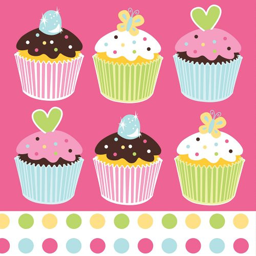 16-Count Paper Lunch Napkins, Sweet Treats