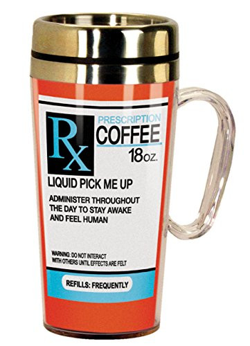 Spoontiques Prescription Insulated Travel Mug, 16 ounces, Multicolor