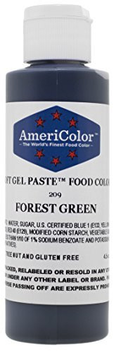 Americolor Soft Gel Paste Food Color, 4.5-Ounce, Forest Green