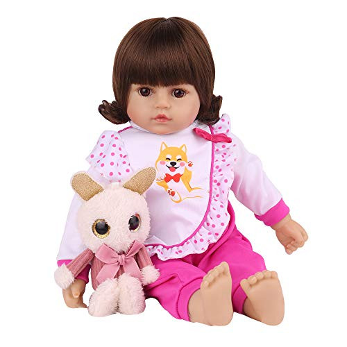 CHAREX Realistic Baby Girl Dolls, 16 Inch Lifelike Reborn Baby Doll for Girls Age 3+