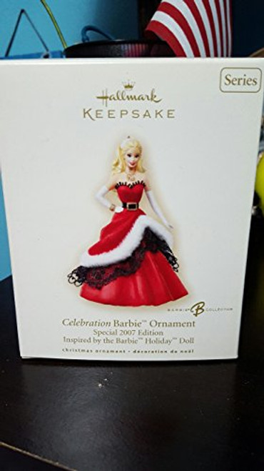 Barbie 2007 Hallmark Holiday Celebration Barbie #8 Ornament Barbie 2007 Hallmark Holiday Celebration Barbie #8 Ornament