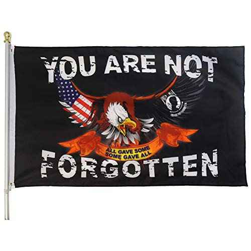 MOFAN POW MIA You are Not Forgotten Flag 3'x5' Polyester Some Gave All Flag with Durable Heading and Solid Brass Grommets
