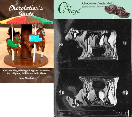 Cybrtrayd Bk-A066 3D Cow Animal Chocolate Candy Mold