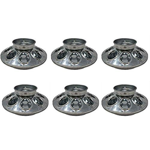 Harris Farms Galvanized Feeder Base Jar, 1 Quart (6 Feeders)