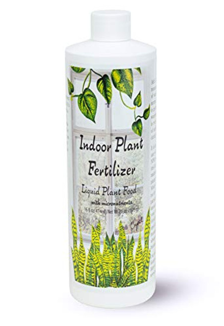 Indoor Plant Food (16 oz) All-purpose House Plant Fertilizer | Liquid Common Houseplant Fertilizers for Potted Planting Soil | by Aquatic Arts