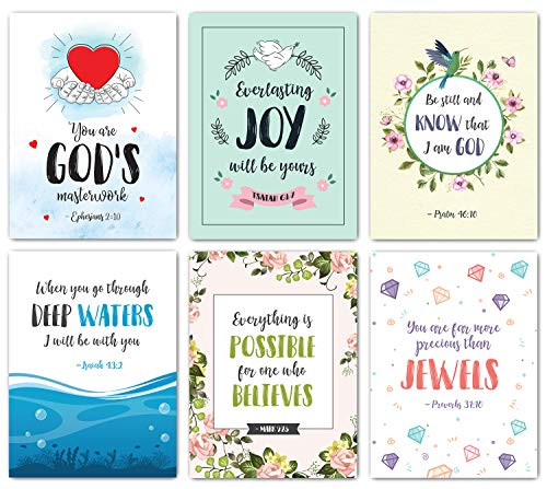 Scripture Cards - Set of 48 Boxed Bible Verse Blank Note Cards with Envelopes - Christian Greeting Cards/Inspirational Prayer Cards, 6 Designs. Christ Scripture Cards - Set of 48 Boxed Bible Verse Blank Note Cards with Envelopes - Christian Greeting Cards/Inspirational Prayer Cards, 6 Designs. Christ
