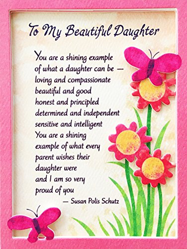 Miniature Easel Print with Magnet: To My Beautiful Daughter, 3.6" x 4.9"