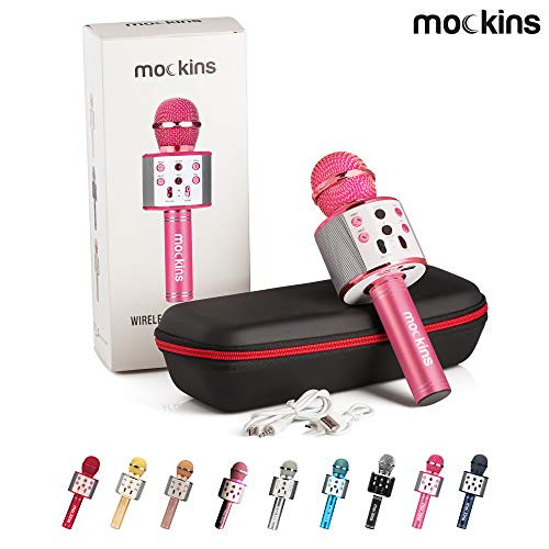 mockins Wireless Bluetooth Karaoke Microphone with Built in Bluetooth Speaker All-in-One Karaoke Machine | Compatible with Android & iOS iPhone - Hot