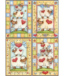 Little Lambs - KJV Scripture Greeting Cards - Boxed - Baby Congratulations