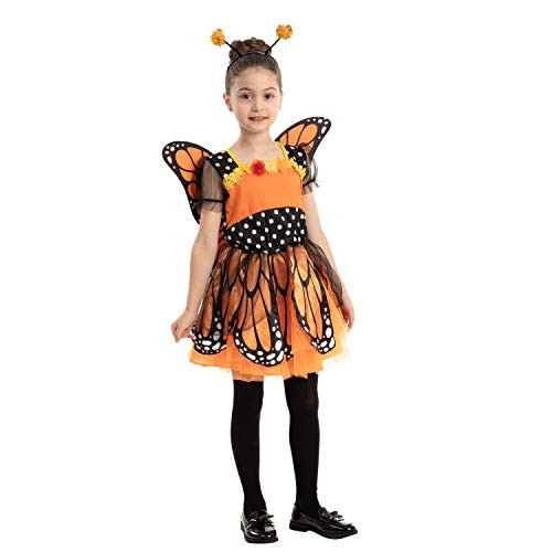 Child Girl Sweet Butterfly Costume (Small (5-7 yr)) Yellow