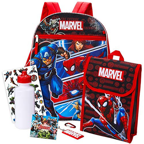 Marvel Avengers Large Hulk, Captain America, Thor, Ironman 16 Backpack & Lunch Tote Marvel Avengers Large Hulk, Captain America, Thor, Ironman 16 Backpack & Lunch Tote