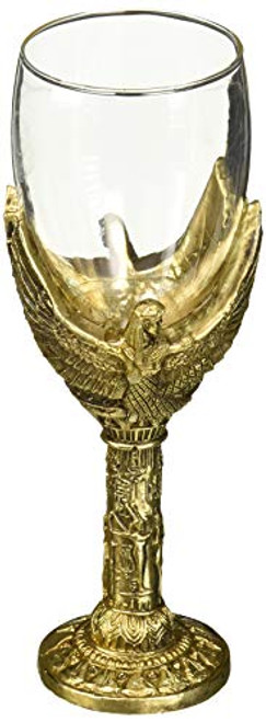 Design Toscano JQ9685 Egyptian Goddess Isis Wine Goblet, 7 Inch, Faux Gold Design Toscano JQ9685 Egyptian Goddess Isis Wine Goblet, 7 Inch, Faux Gold