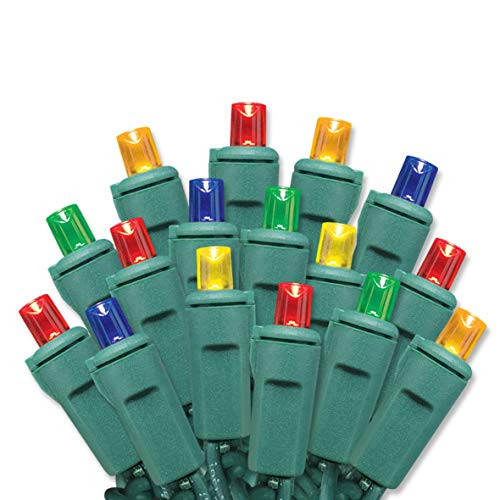 Aurio Christmas Lights Multicolor, 24.8ft 100-Count LED End-to-End Connectable Mini Christmas String Lights, Light Strings for Party, Wedding, Indoor