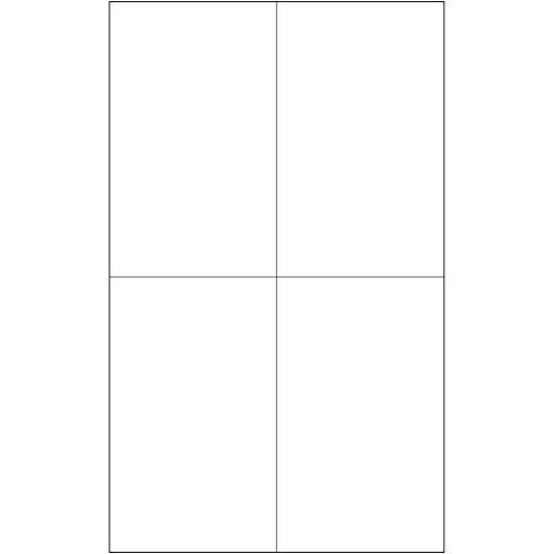 Tape Logic LL132 Laser Labels, Rectangle, 4 1/4" x 7", White (Pack of 400)