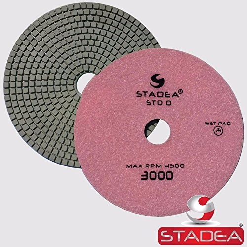 Stadea PPW257B Diamond Polishing Pad 7 Inch Grit 3000 For Marble Concrete Stones Terrazzo Granite Floor Polishing Stadea PPW257B Diamond Polishing Pad 7 Inch Grit 3000 For Marble Concrete Stones Terrazzo Granite Floor Polishing