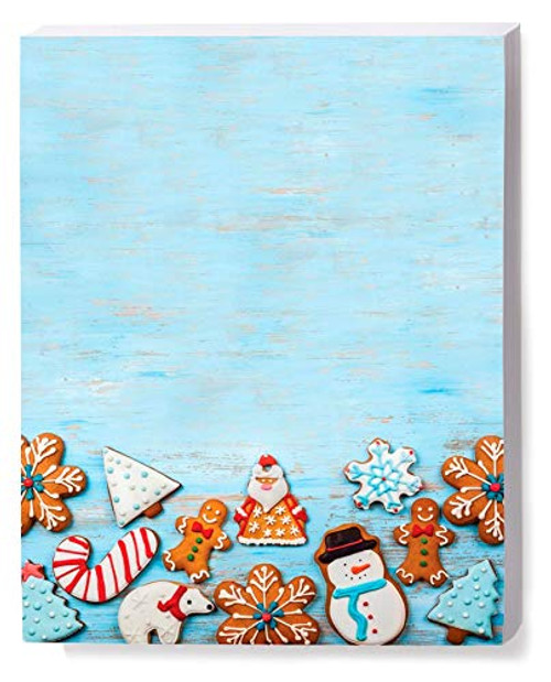 PaperDirect Holiday Stationery, Cookies, 8.5 x 11, 25 Count