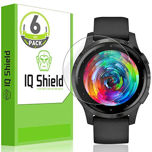 IQ Shield Screen Protector Compatible with Garmin Vivoactive 4s (40mm)(6-Pack) LiquidSkin Anti-Bubble Clear Film
