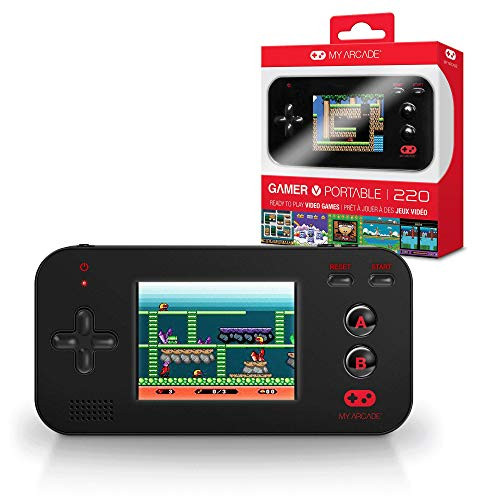My Arcade Gamer V Portable - Handheld Gaming System - 220 Retro Style Games - Lightweight Compact Size - Battery Powered - Full Color Display - Volume