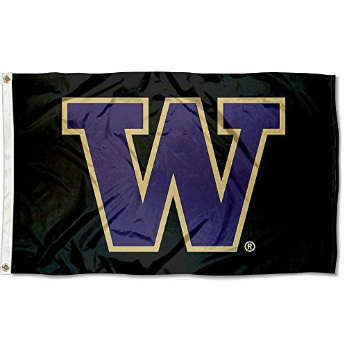 College Flags & Banners Co. Washington Huskies Blackout 3x5 Flag College Flags & Banners Co. Washington Huskies Blackout 3x5 Flag