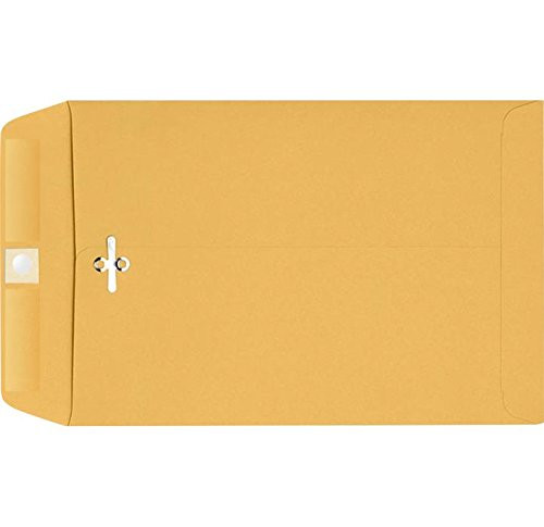 9 x 12 Clasp Envelopes - 28lb. Brown Kraft (50 Qty) | Perfect for Catalogs, Annual Reports, Brochures, Magazines, Invitations| 4190-50