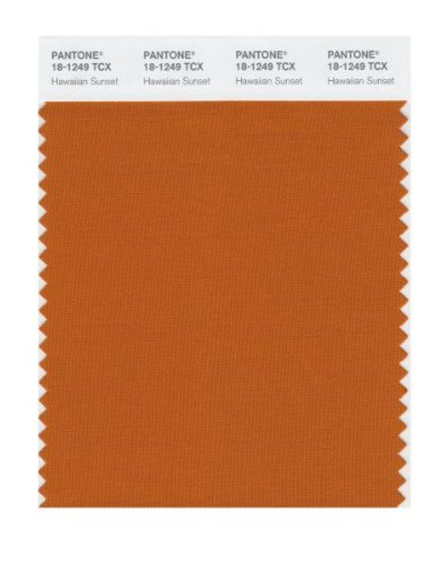 Pantone 18-1249 TCX Smart Color Swatch Card, Hawaiian Sunset