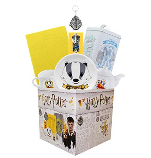 Underground Toys Harry Potter Hufflepuff House LookSee Box | Contains 7 Official Harry Potter Themed Gifts Including Hufflepuff Journals, Magnets, & M Underground Toys Harry Potter Hufflepuff House LookSee Box | Contains 7 Official Harry Potter Themed Gifts Including Hufflepuff Journals, Magnets, & M