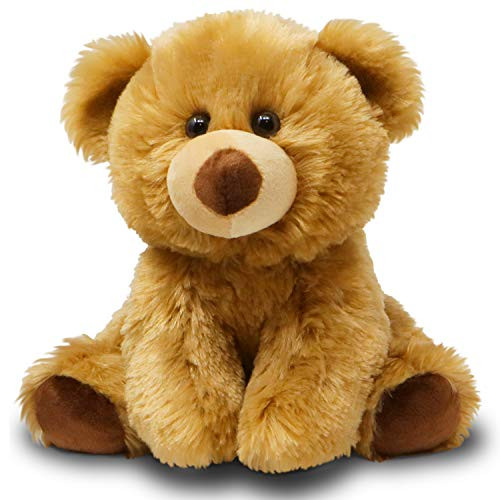 Fluffuns Teddy Bear Stuffed Animal - Teddy Bears Stuffed Animals 9 Inch Stuffed Bear (Light Brown)