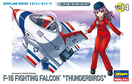Hasegawa F-16 Thunderbirds, Egg Plane Series Airplane Model Kit/Item # 60124 Hasegawa F-16 Thunderbirds, Egg Plane Series Airplane Model Kit/Item # 60124