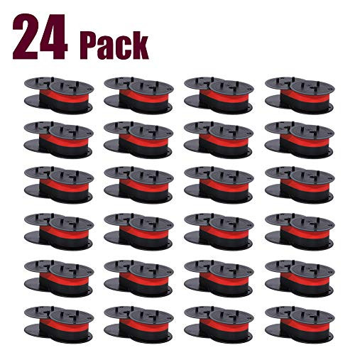 Bigger Replacement for Porelon 11216 Universal Twin Spool Calculator Ribbon for Nukote BR80c, Sharp El 1197 P III, Dataproducts R3027 (1 3/8" of Spool