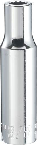 CRAFTSMAN Deep Socket, SAE, 1/2-Inch Drive, 3/8-Inch, 12-Point (CMMT99177),Full Polish
