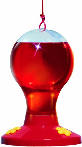 Perky-Pet Clear Plastic Hummingbird Feeder, 16 oz