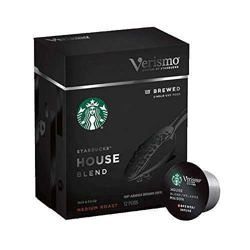 Starbucks House Blend Coffee Verismo Pods, 12 Count
