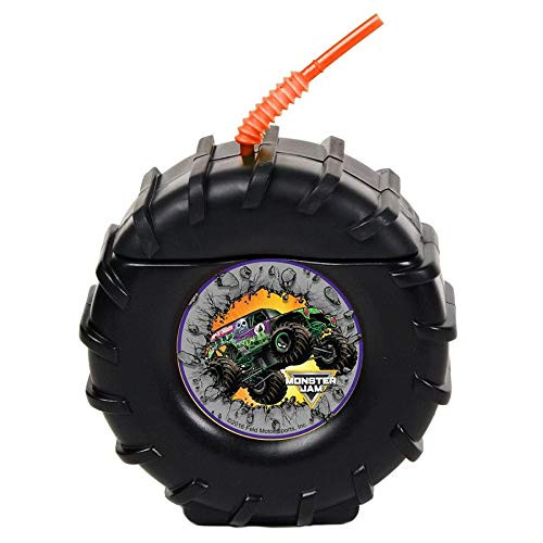 BirthdayExpress Monster Jam 16-Count Molded Plastic Tire Favor Cups