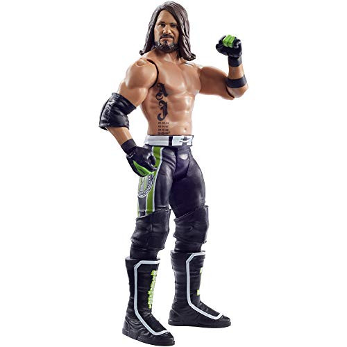 WWE AJ Styles Basic Series #103 Action Figure in 6-inch Scale with Articulation & Ring Gear