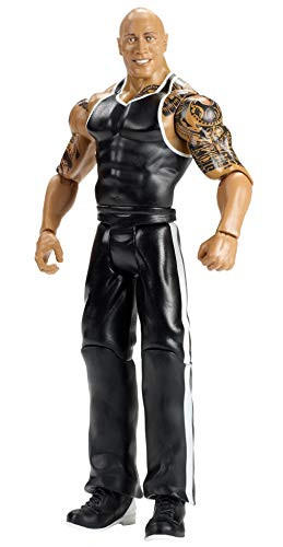 WWE The Rock Basic Series #107 Action Figure in 6-inch Scale with Articulation & Ring Gear