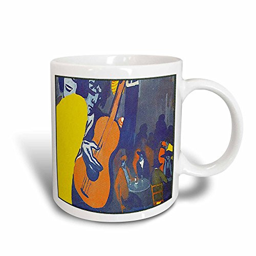 3dRose mug_50930_3"Salvador Dali Painting Scene In A Cabaret" Magic Transforming Mug, 11 oz, Multicolor