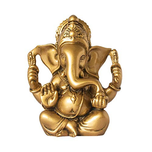 Addune Hindu God Lord Ganesha Idol Statue Indian Elephant Buddha Ganesh Sculpture Blessing Home Pooja Diwali Decor Good Luck (Gold) Addune Hindu God Lord Ganesha Idol Statue Indian Elephant Buddha Ganesh Sculpture Blessing Home Pooja Diwali Decor Good Luck (Gold)
