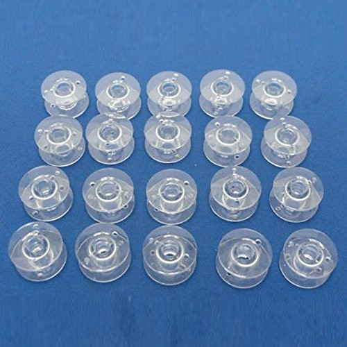 Kalevel Sewing Machine Bobbins Sewing Kit Clear Plastic Sewing Machine Bobbins for Singer Brother Babylock Janome Kenmore Elna , Pack of 25 Kalevel Sewing Machine Bobbins Sewing Kit Clear Plastic Sewing Machine Bobbins for Singer Brother Babylock Janome Kenmore Elna , Pack of 25