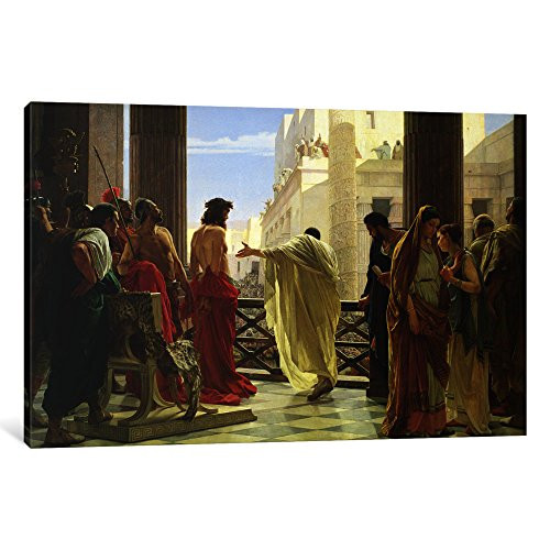 iCanvasART 1 Piece ECCE Homo Canvas Print by Antonio Ciseri, 18" x 12"/0.75" Deep