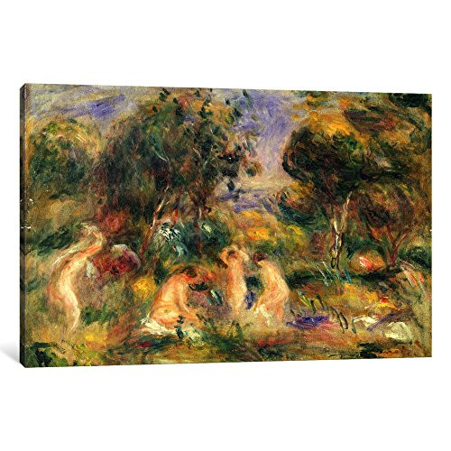 iCanvasART 1 Piece The Bathers Canvas Print by Pierre August Renoir, 0.75 by 12 by 18-Inch